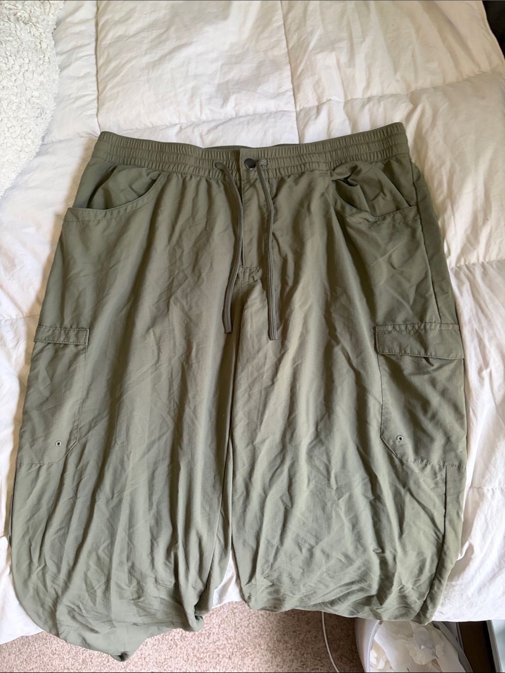 Olive Green Cargo Hiking Pants